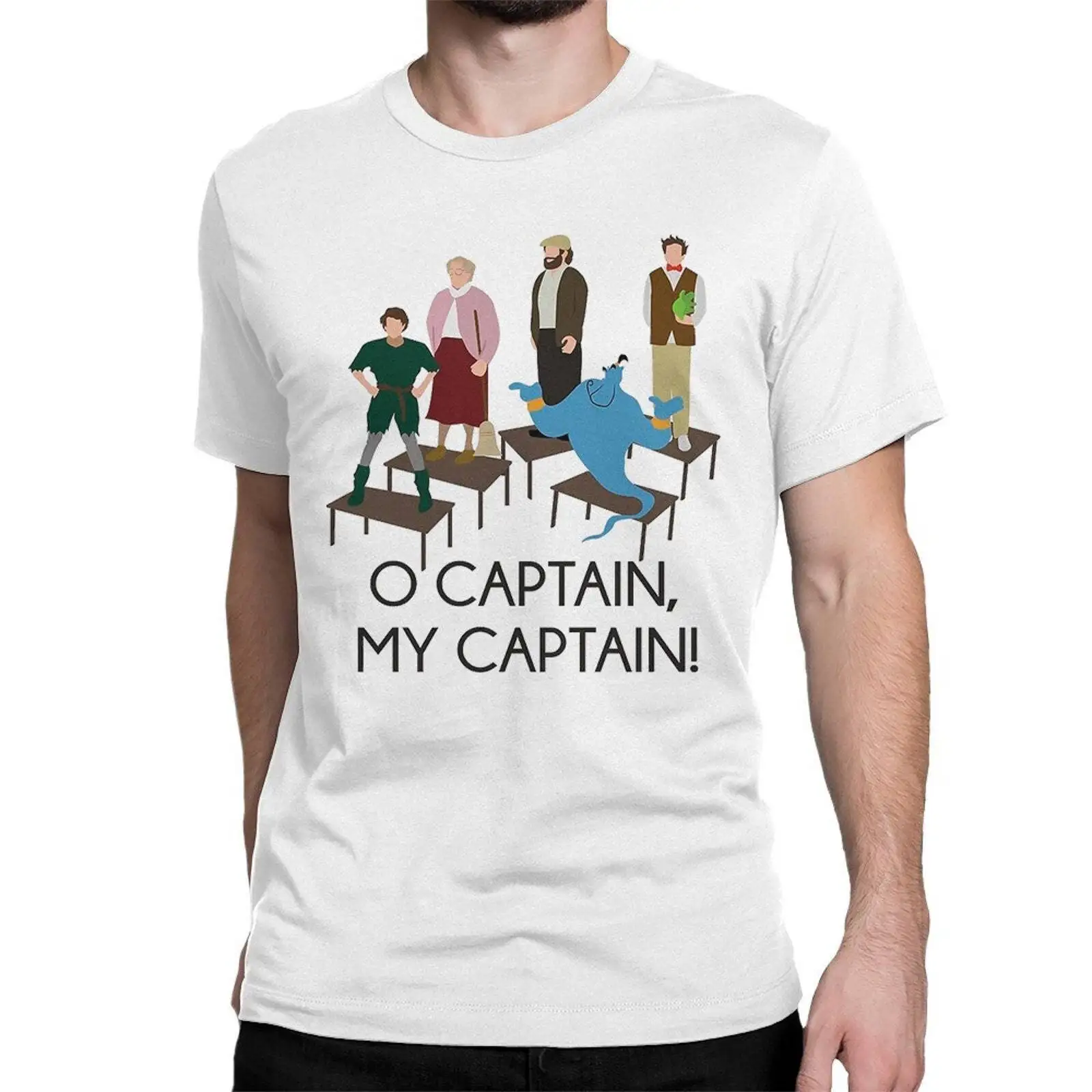 Robin Williams O Captain My Captain T-Shirt, Dead Poets Society Shirt, Men's Wom