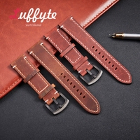 Quick Release Crazy Horse Leather Watch Band Replacement Wristband 18mm 20mm 22mm 24mm Men Women Casual Cowhide Strapss