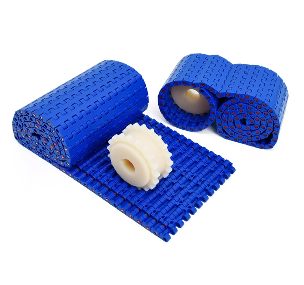 

Width:152.4mm Plastic Conveyor Flat Top Chain with 12.7 Pitch, Food-Grade SLK-127 Plate Top Chain