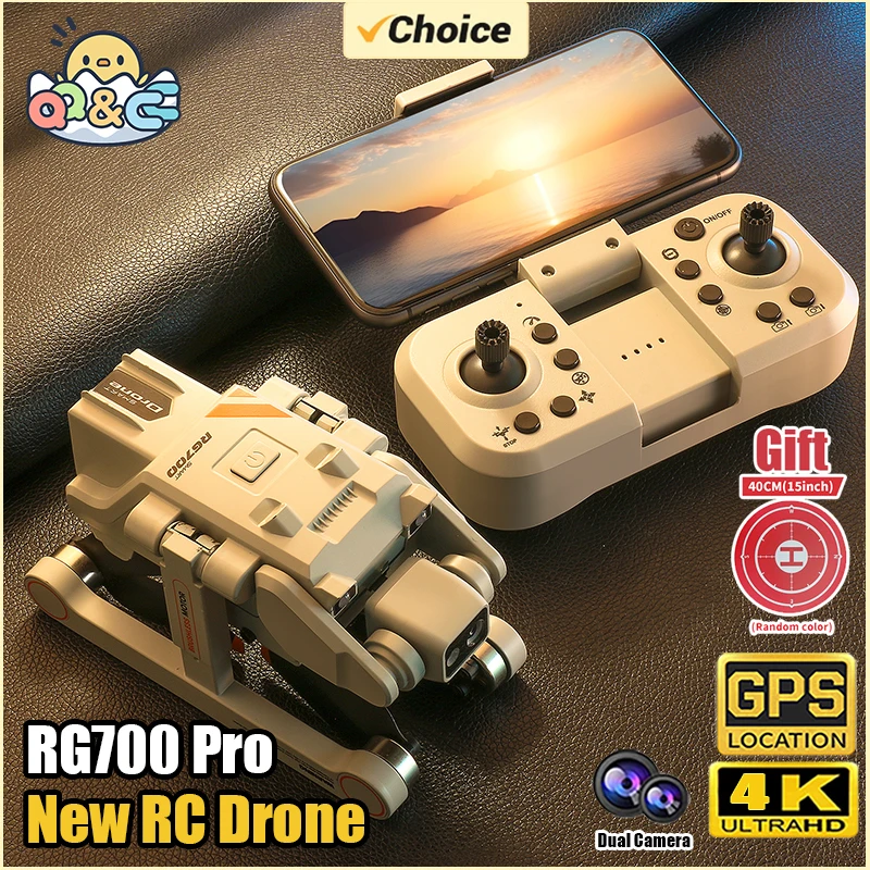 RG700Pro RC Drone Obstacle Avoidance Quadcopter Dron Aerial Photography Dual Camera GPS Aircraft Four-Axis Drone Toys for Adult