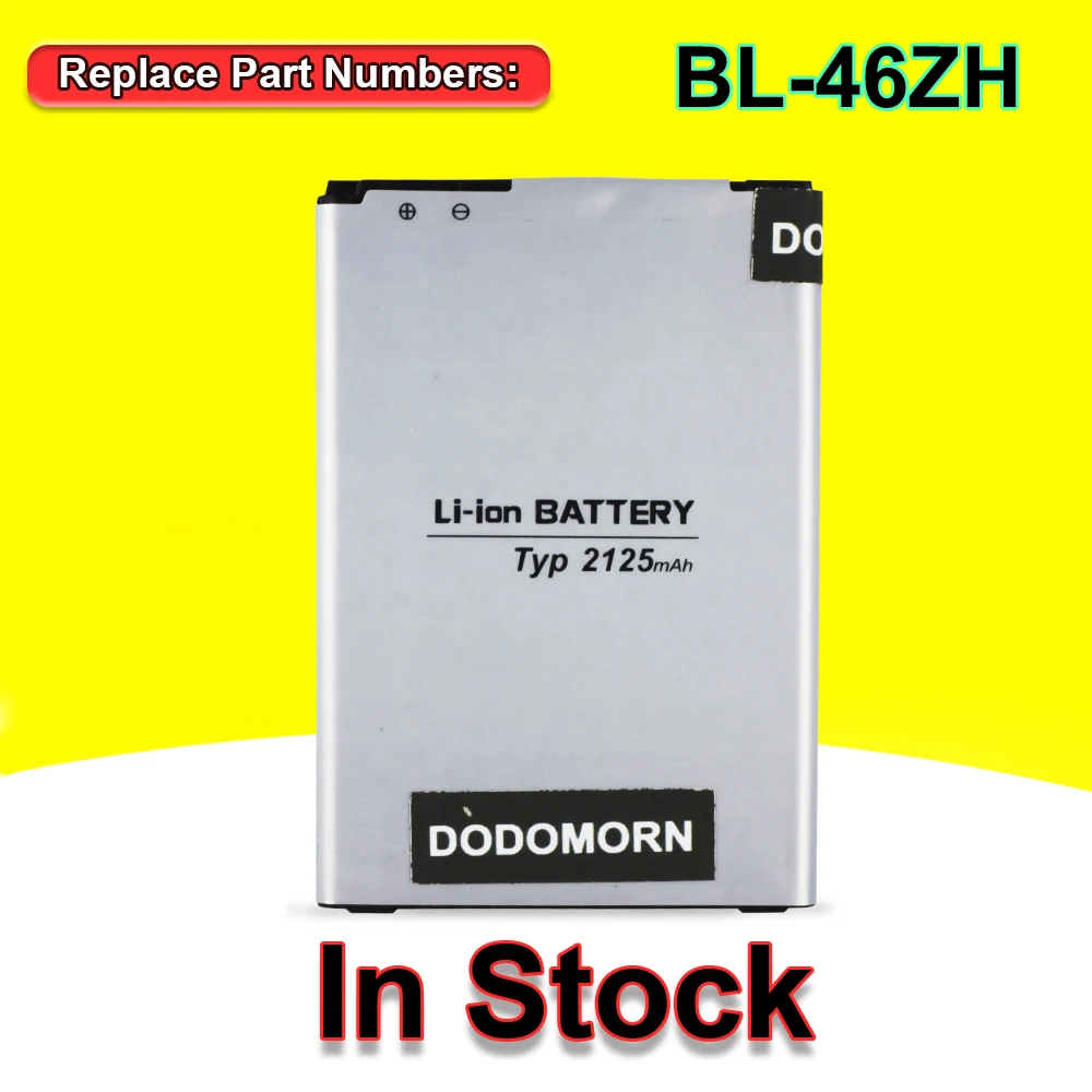100% New BL-46ZH High Quality Battery For LG AS330 K332 K350N K371 K373 K7 K8 K8V K89 LS675 M1V MS330 US375 X210 In Stock