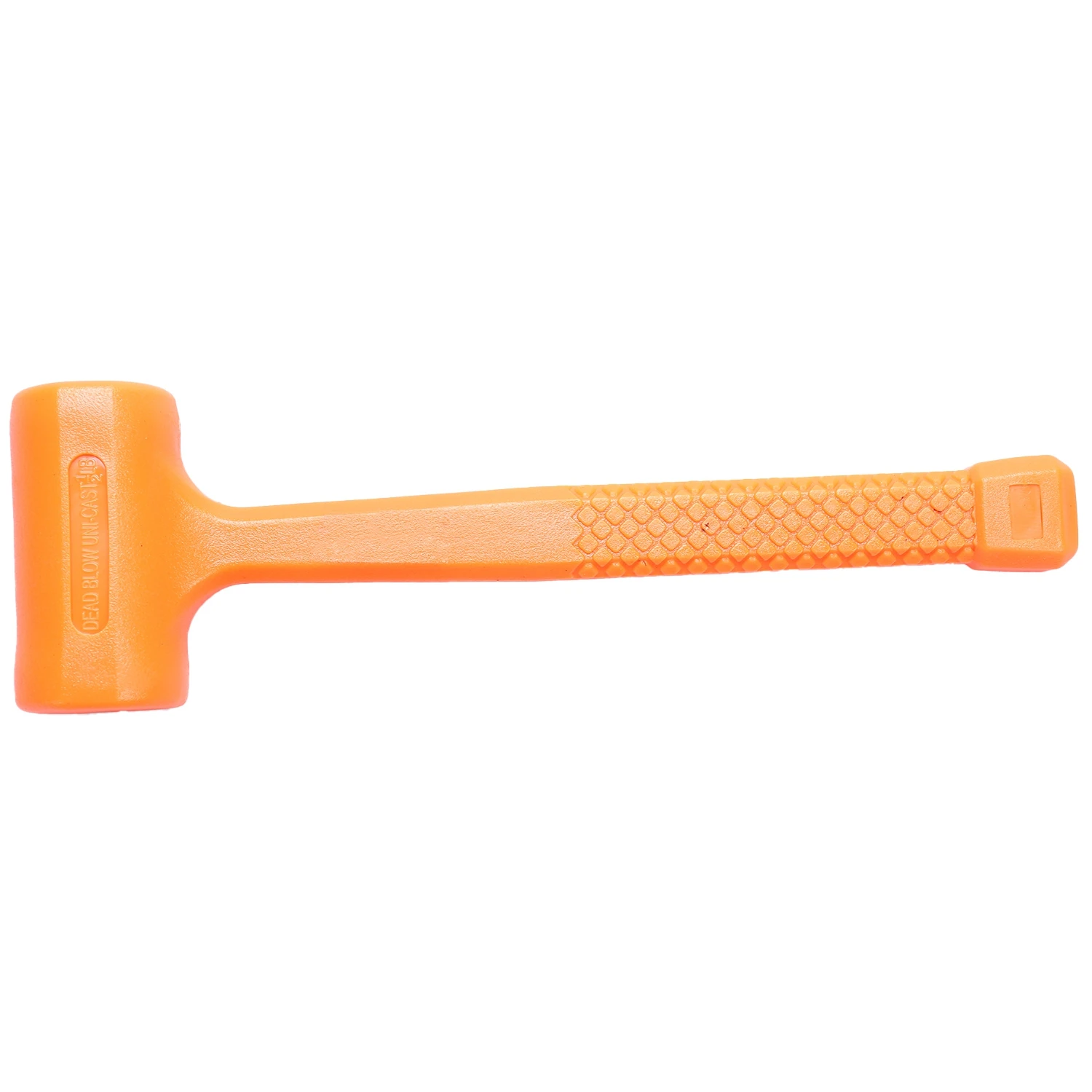 0.5Lb Orange Dead Blow Hammer Soft Rubber Unicast Non-Marring Mallet