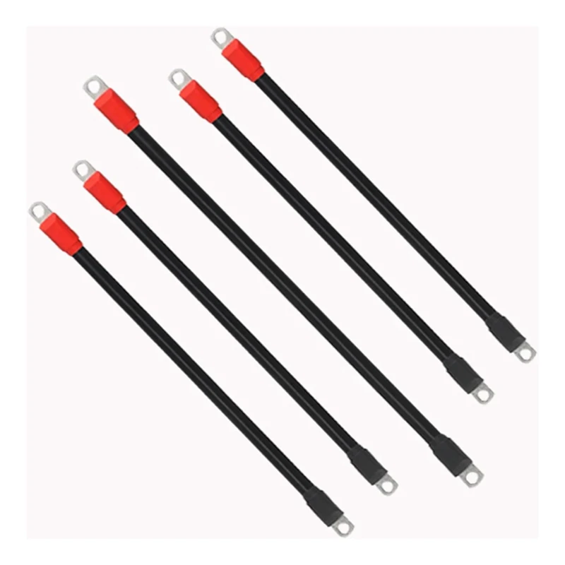 

5PCS Golf Cart Battery Cables For EZGO TXT 36V And 48V 1994-UP ,Flexible Golf Cart Battery Cables Set
