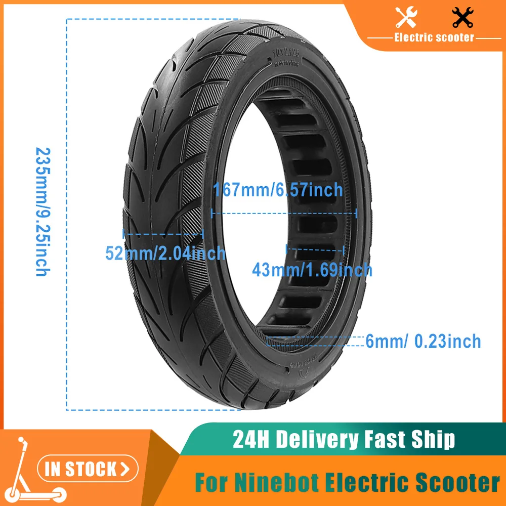 

10-дюймовая 10x2.125 фотосессия для Ninebot Segway F20 F25 F30 F40, бескамерная утолщенная взрывобезопасная шина для электрического скутера