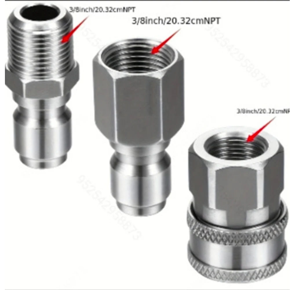 

Быстроразъемный адаптер NPT «папа-мама» 1/4 "3/8" для очистителя высокого давления, детали для мойки высокого давления, аксессуары