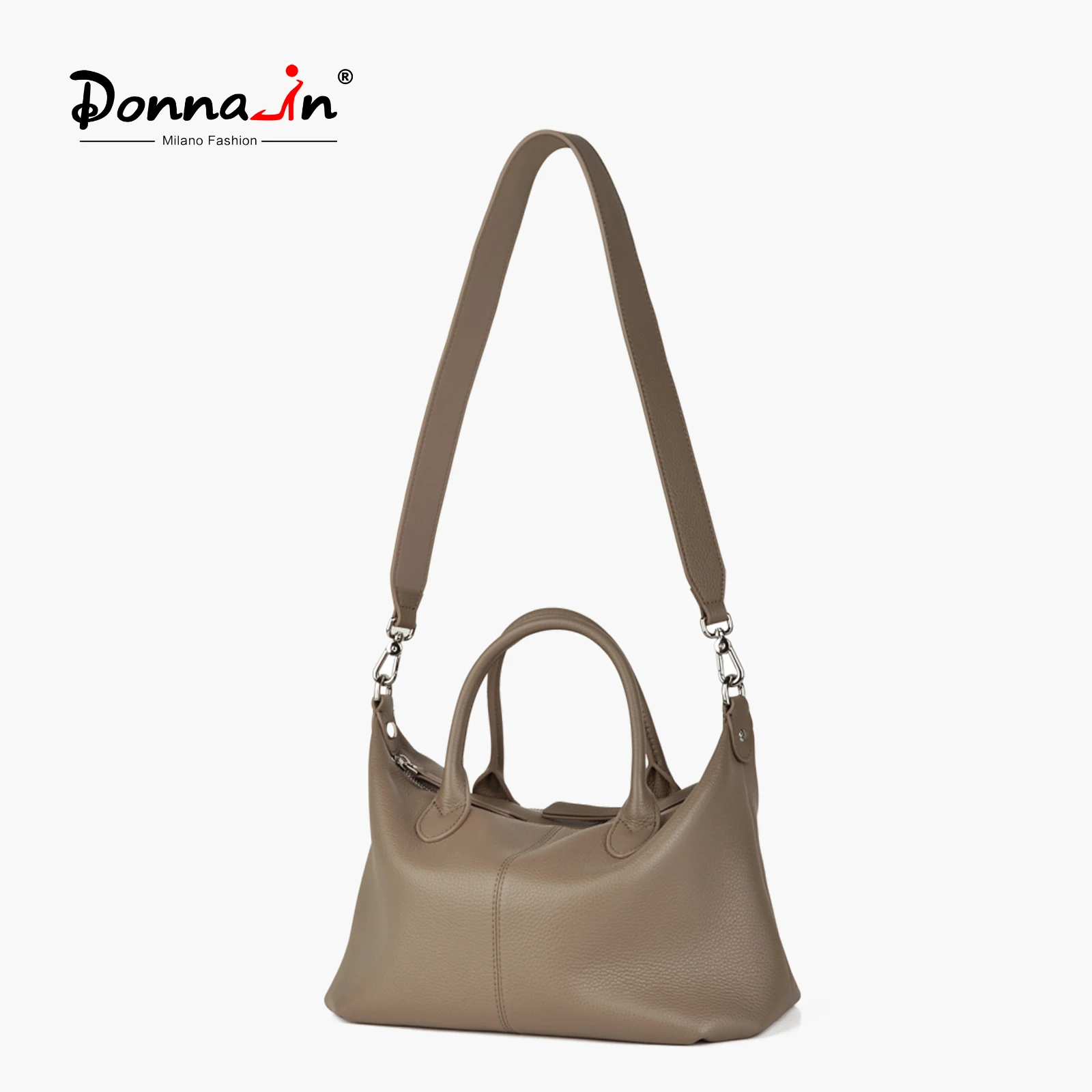 

Donna-in Women's Textured Leather Top Handle Tote Bag Large Capacity Daily Commute Handbag