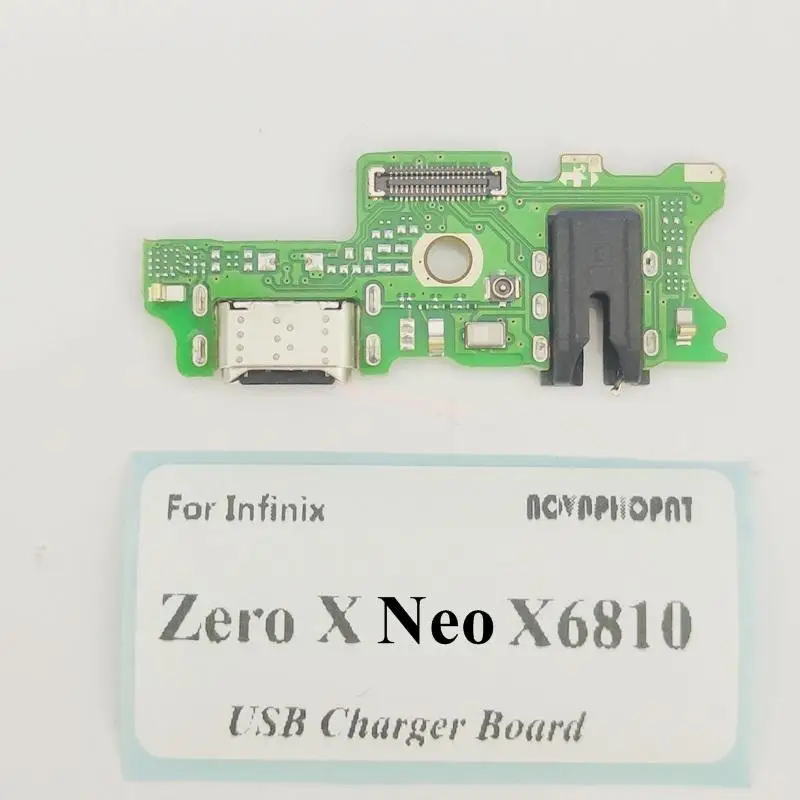 Novaphopat For Infinix Zero X Neo X6810 USB Dock Charger Port Plug Headphone Audio Jack Microphone MIC Charging Board