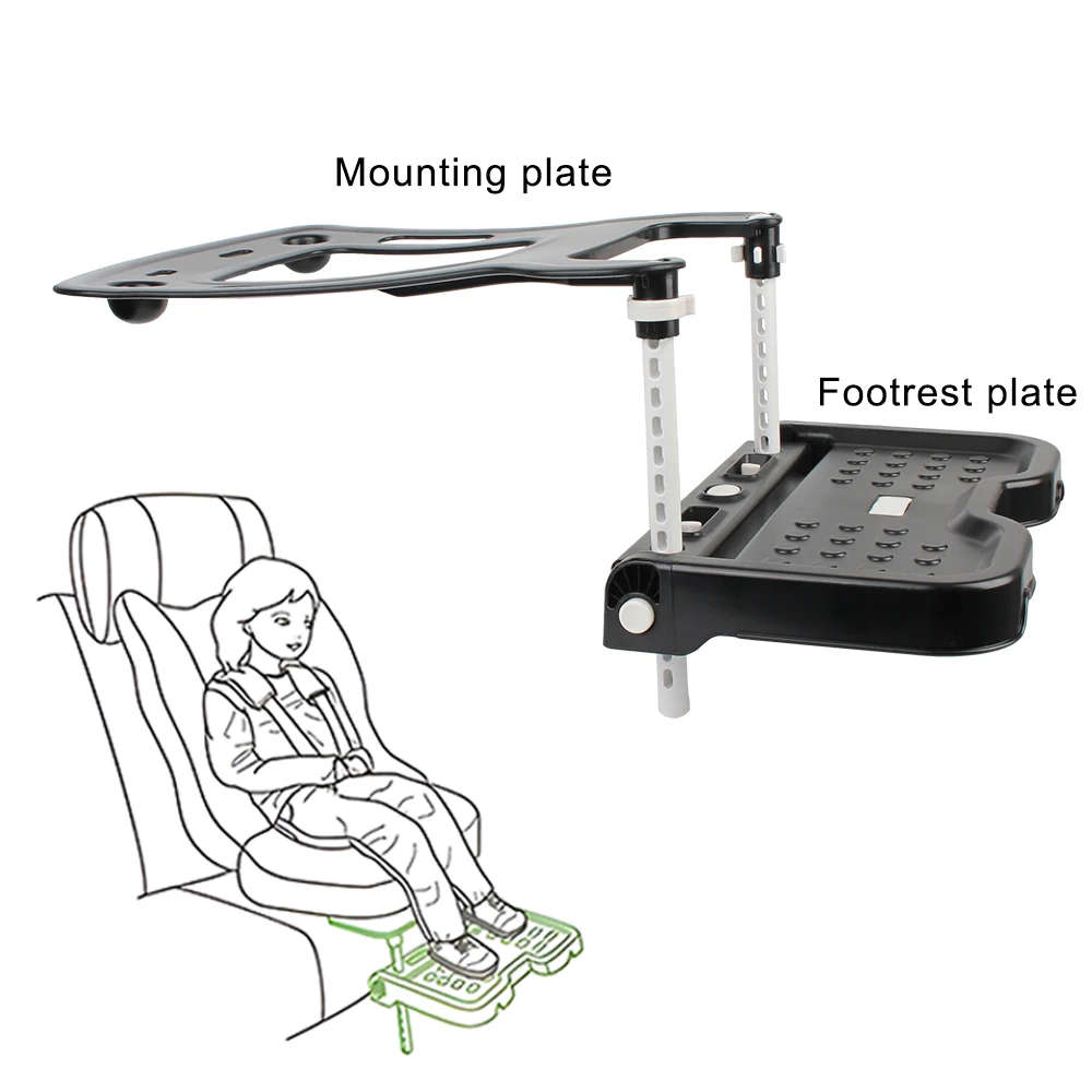 Children Safety Seat Footrest Pram Footrest Attachment Car Accessories Support Adjustable Foldable Baby Foot Pedal Rest Holder