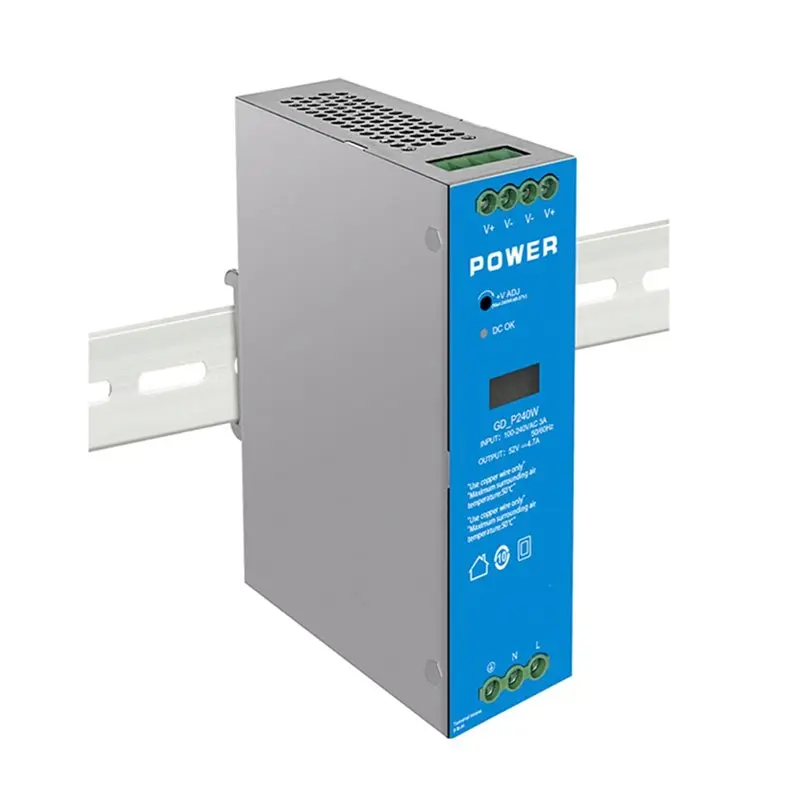 Industrial Rail DIN Power Supply 240W AC-DC Industrial Rail Power Supply 240W Rail Power Supply AC100‑240V