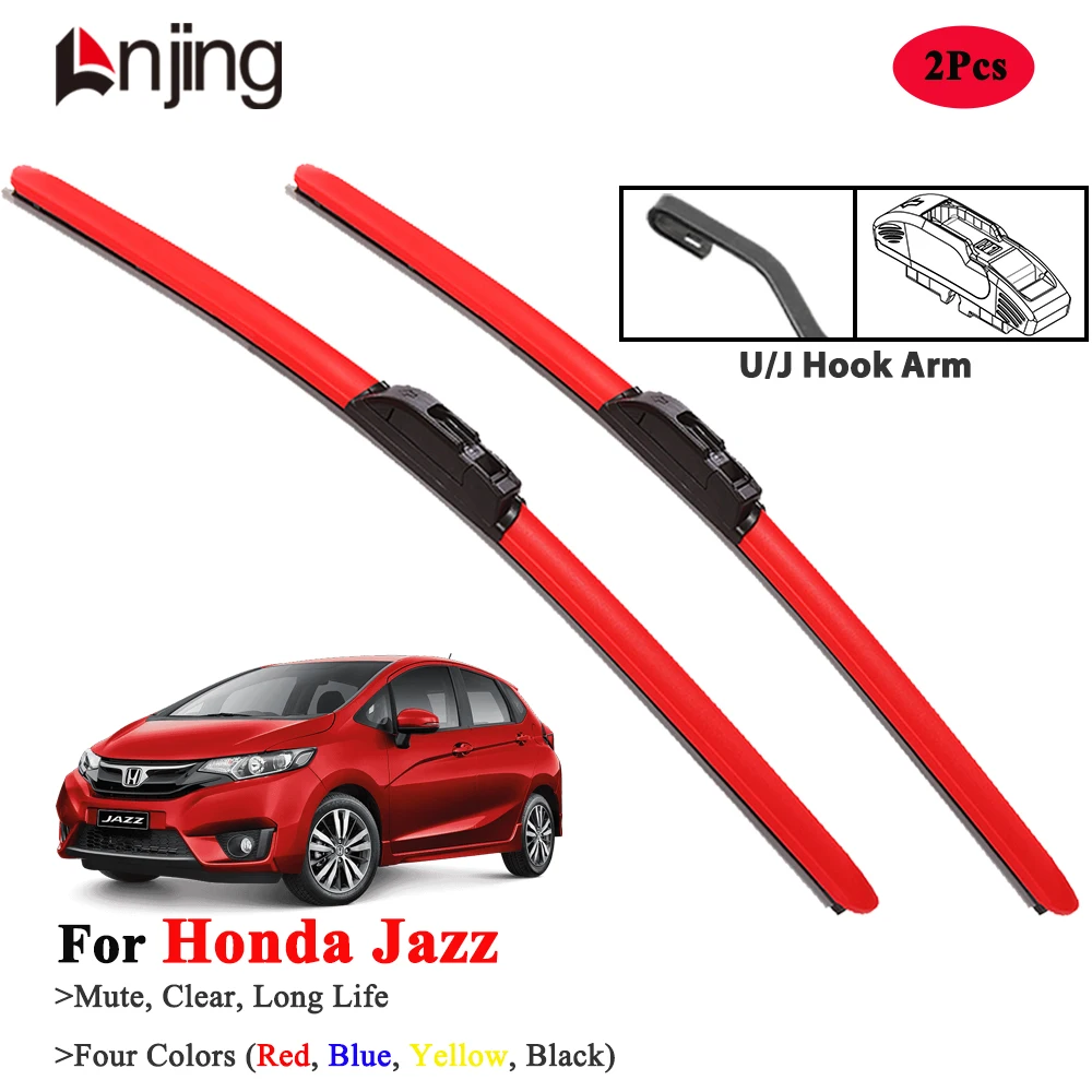 

LNJING Colorful Wiper Blades For Honda Jazz Hatchback 2002-Now
