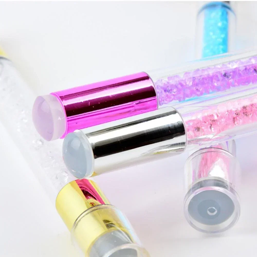 Nagelstempelpen met Diamond Halo Mini Stamping Tool Siliconen sponsapplicator voor Nail Art Designs