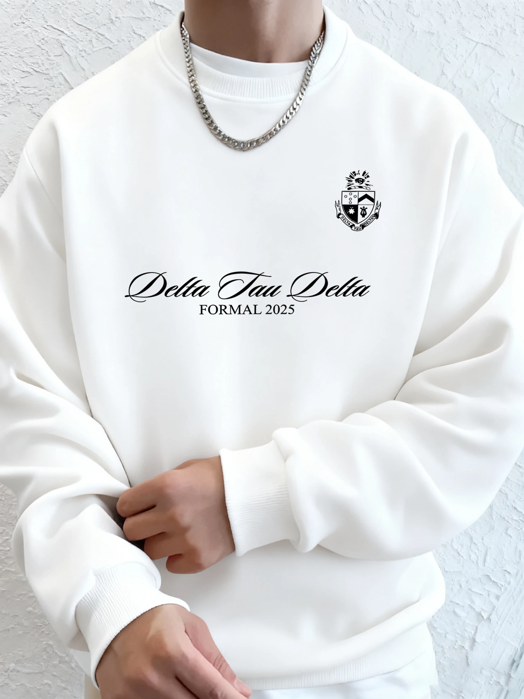 Delta Tau Delta Formal 2025, bedruckt, Sport-Herbst-Sweatshirt, lockerer, lässiger Kapuzenpullover für Herren, Basic-Mode-Kleidung, Jogging-Sportbekleidung
