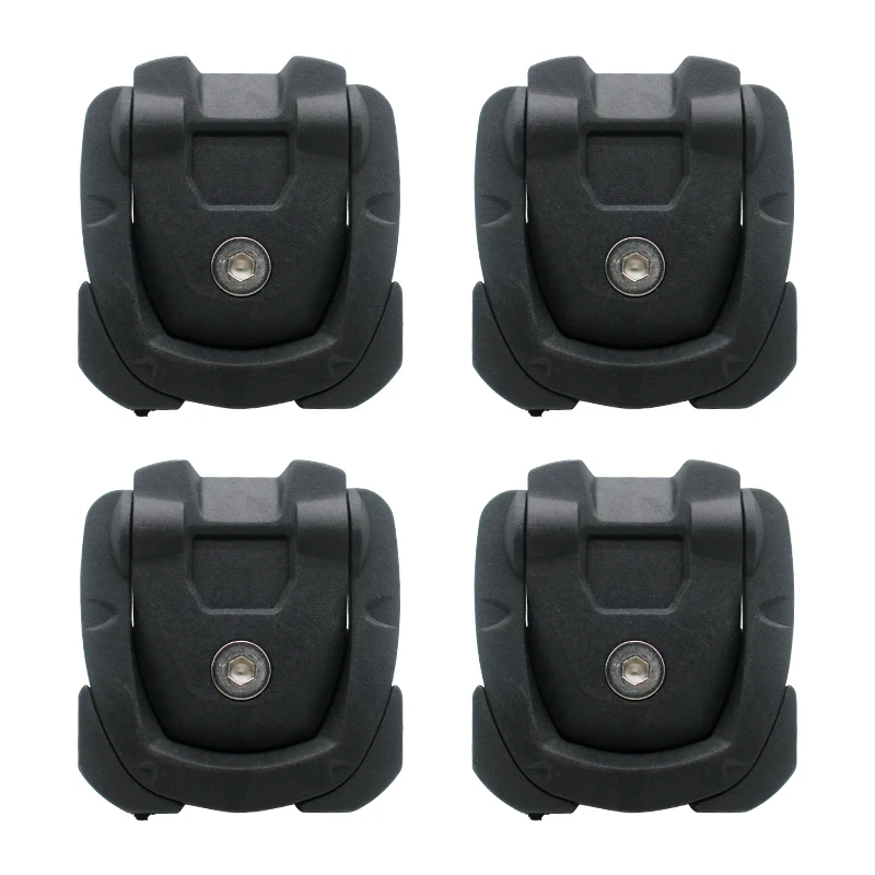 Ganchos para porta-malas de carro, 4 unidades, organizador de carga traseira, montagem de bagagem, fixação de rede, gancho preto e branco para nissan navara np300