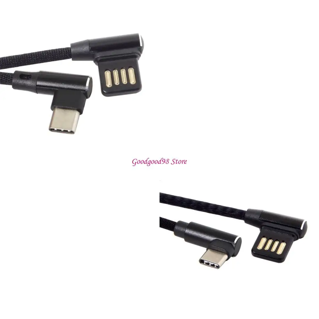 

TangleFree Angled USB2.0 To Type C Wire Nylon Reinforced Tablets Use