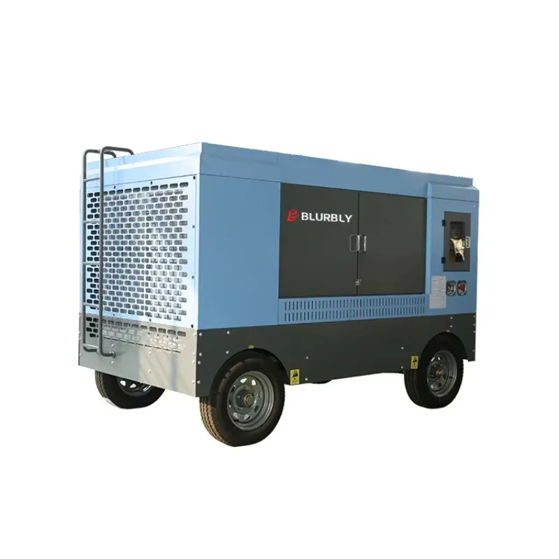 عمل رائع محرك ديزل مستورد 16 بار آلة ضاغط هواء محمول لجهاز حفر آبار المياه