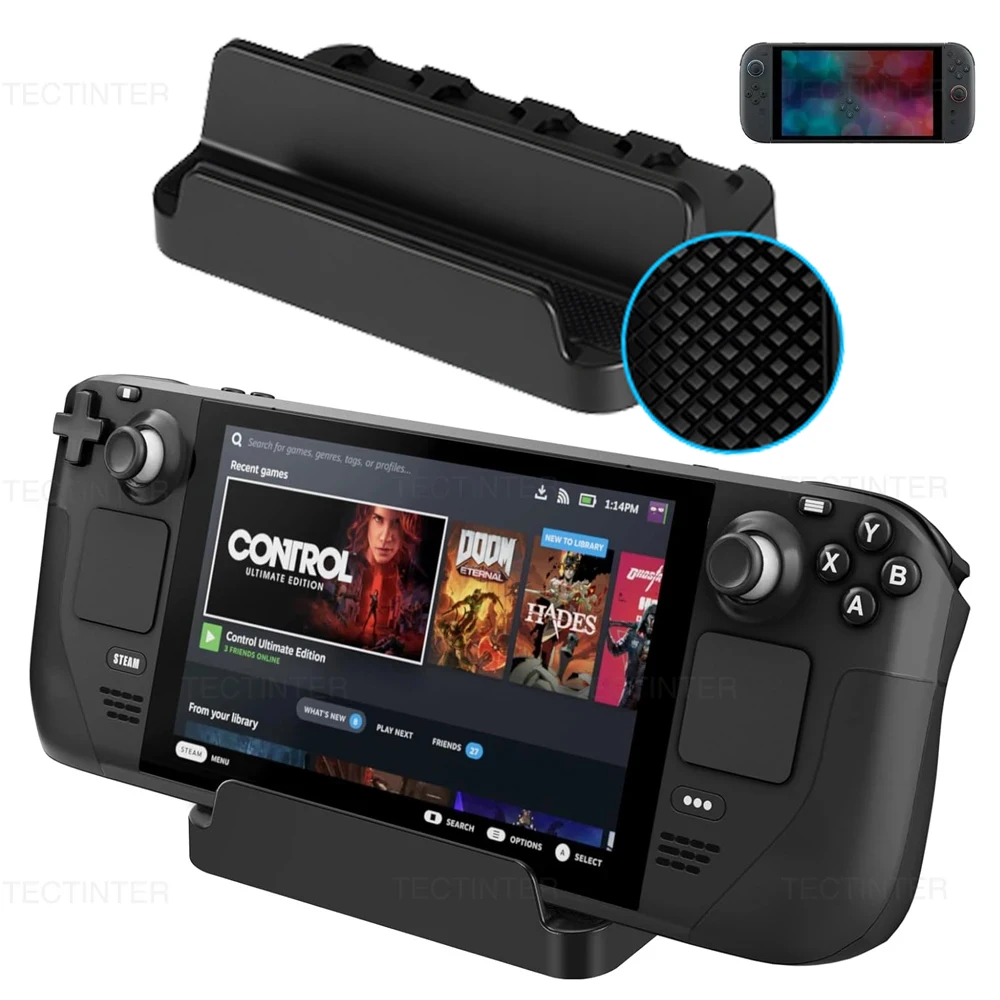 Soporte para Consola de Juegos para Nintendo Switch / Switch 2 / Base de Almacenamiento para Tablet para Accesorios de Juego Steam Deck