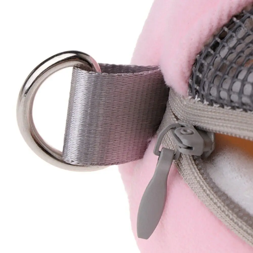 Komfortable Haustierzubehörteile Wärmende Diamant-Velours-Stoff Runde Umhängetasche Haustier-Reisetasche Hamster-Tragetasche – Detail 5