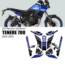 For Tenere 700 Tenere700 2022 2023 2024 Motorcycle Accessories 3D Epoxy Resin Sticker protection decal stickers kit