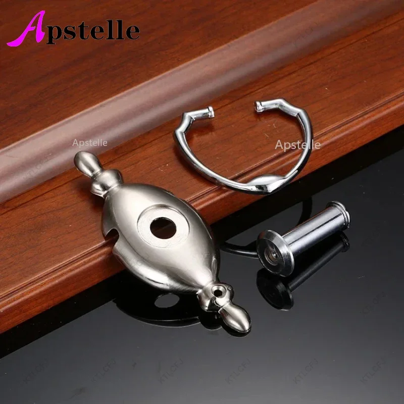 APSTELLE-aldaba de puerta antirrobo de hierro con personalidad creativa americana, aldaba Circular de aleación de Zinc con ojo de gato, nuevo
