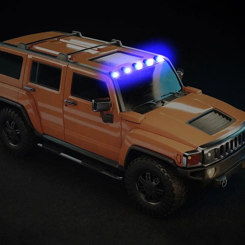 Reusable Solar Powered Cab Lights Wireless Self-Adhesive LED Truck Roof Lights Automatic Charging Multiple Flashing Modes