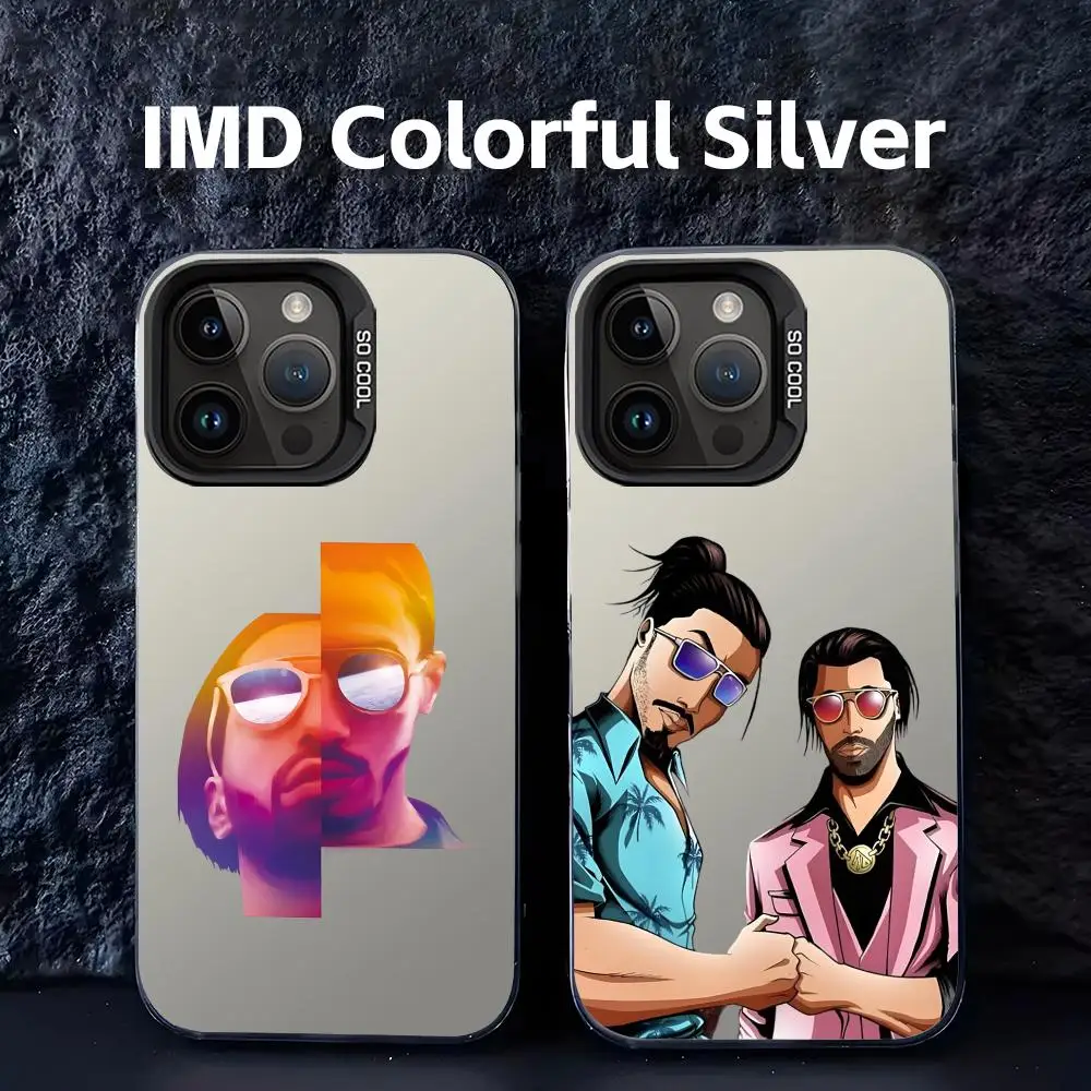 PNL QLF рэпер певец1 Чехол для телефона IMD Colorful Silver Подходит мягкий чехол для iPhone 16, 15, 14, 13, 12, 11 XS Pro Max
