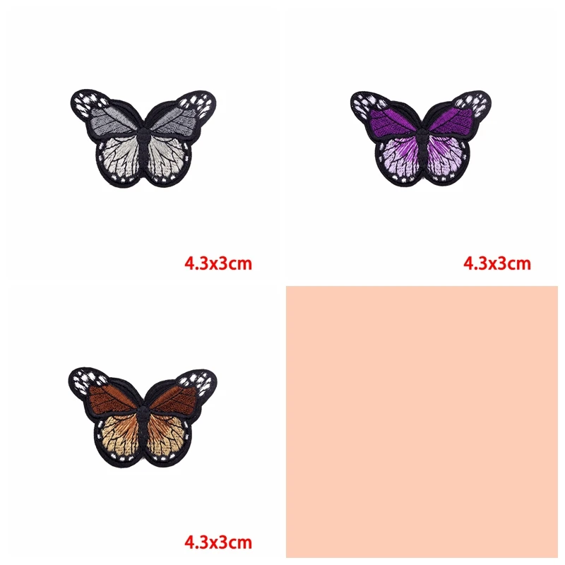 Parches bordados mariposa termoadhesivos – Decorativos para ropa - imagen 5