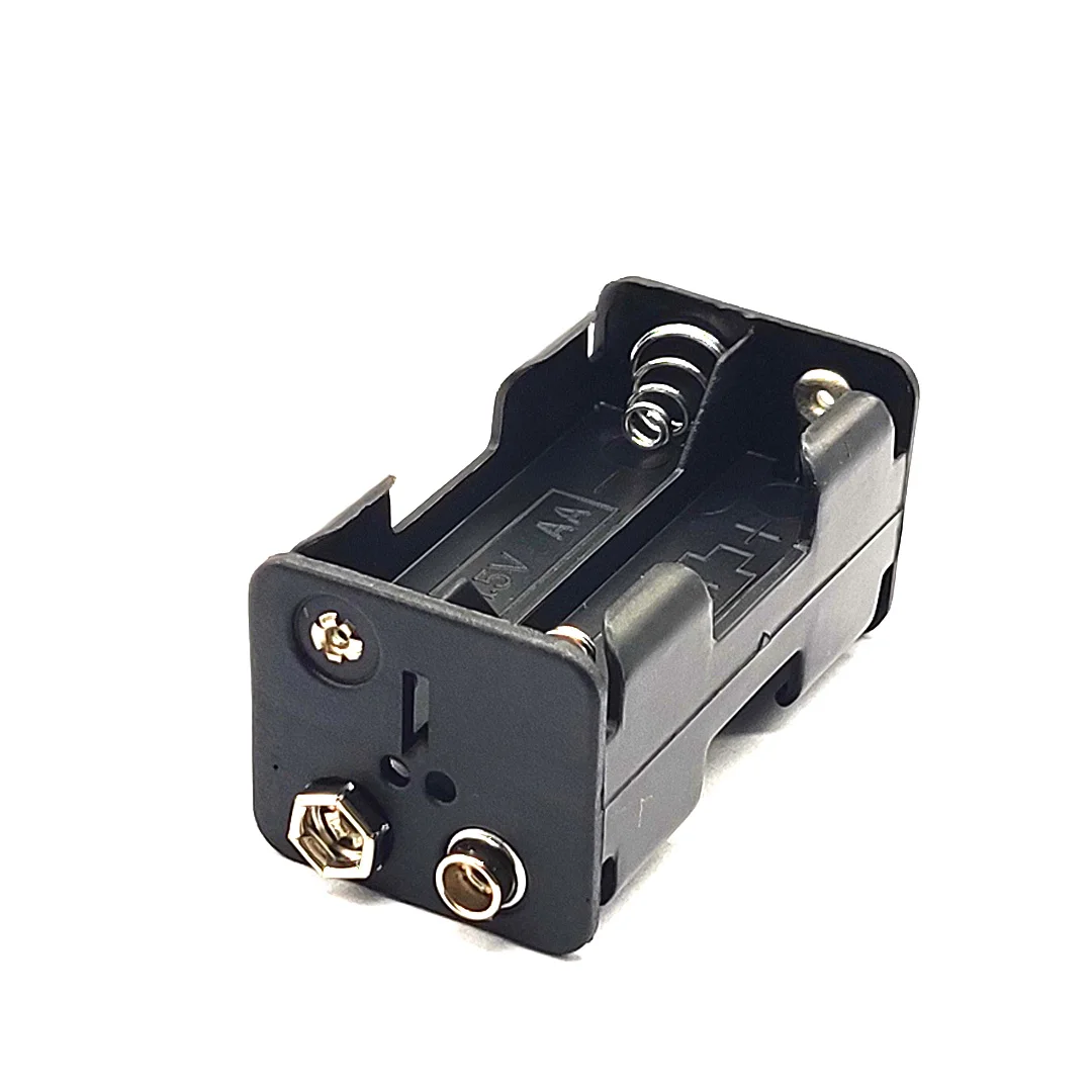 AA Battery Holder AA Battery Box With 9V Buckle 2/4/6/8 Slot AA Battery Case Series Connection DIY