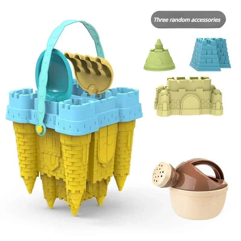 Beach Castle Bucket, Sand Scoop, Play Sand Set Toys, Children Summer Toys Sand Toys Sands Box for Kids Outdoor Family Funny Gift