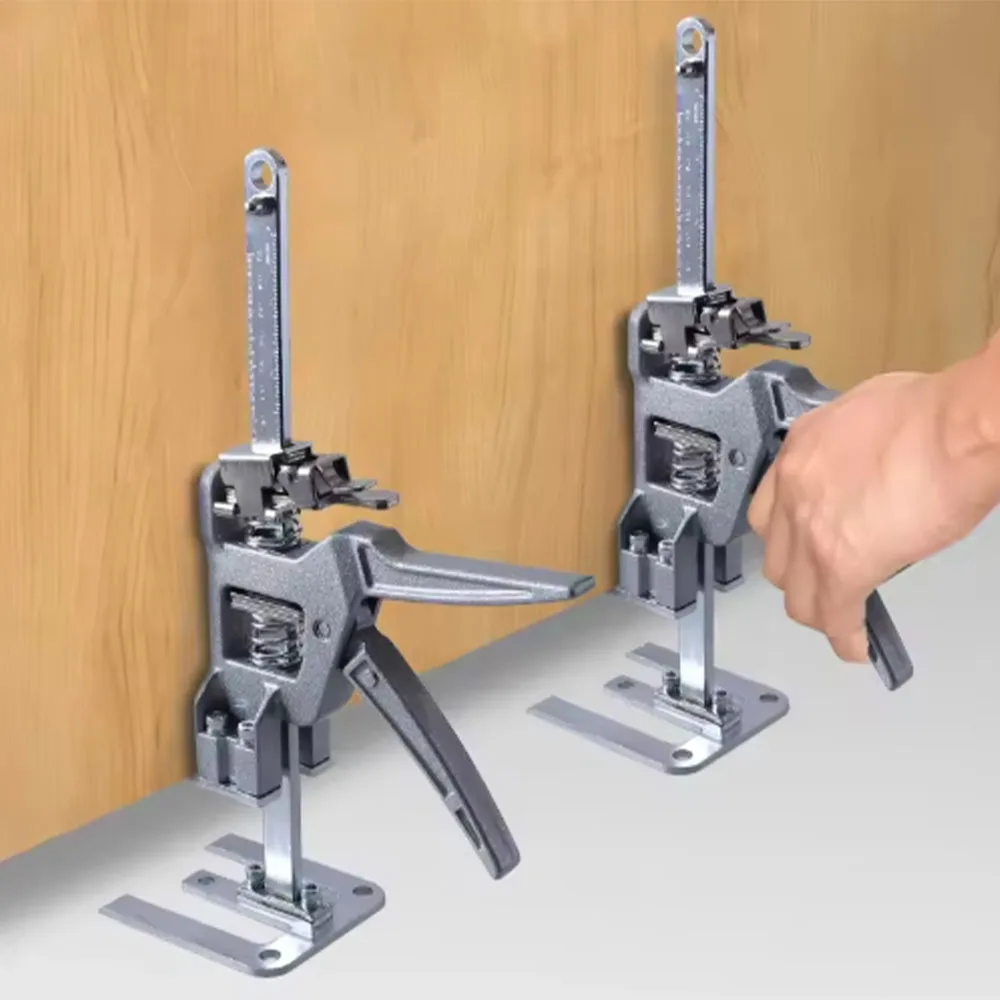 2 Pcs 12 Inch Labor Saving Arm Jack Drywall Lift Wall Tile Locator 0-145 mm Height Adjuster Multi-Function Cabinet Jack Board