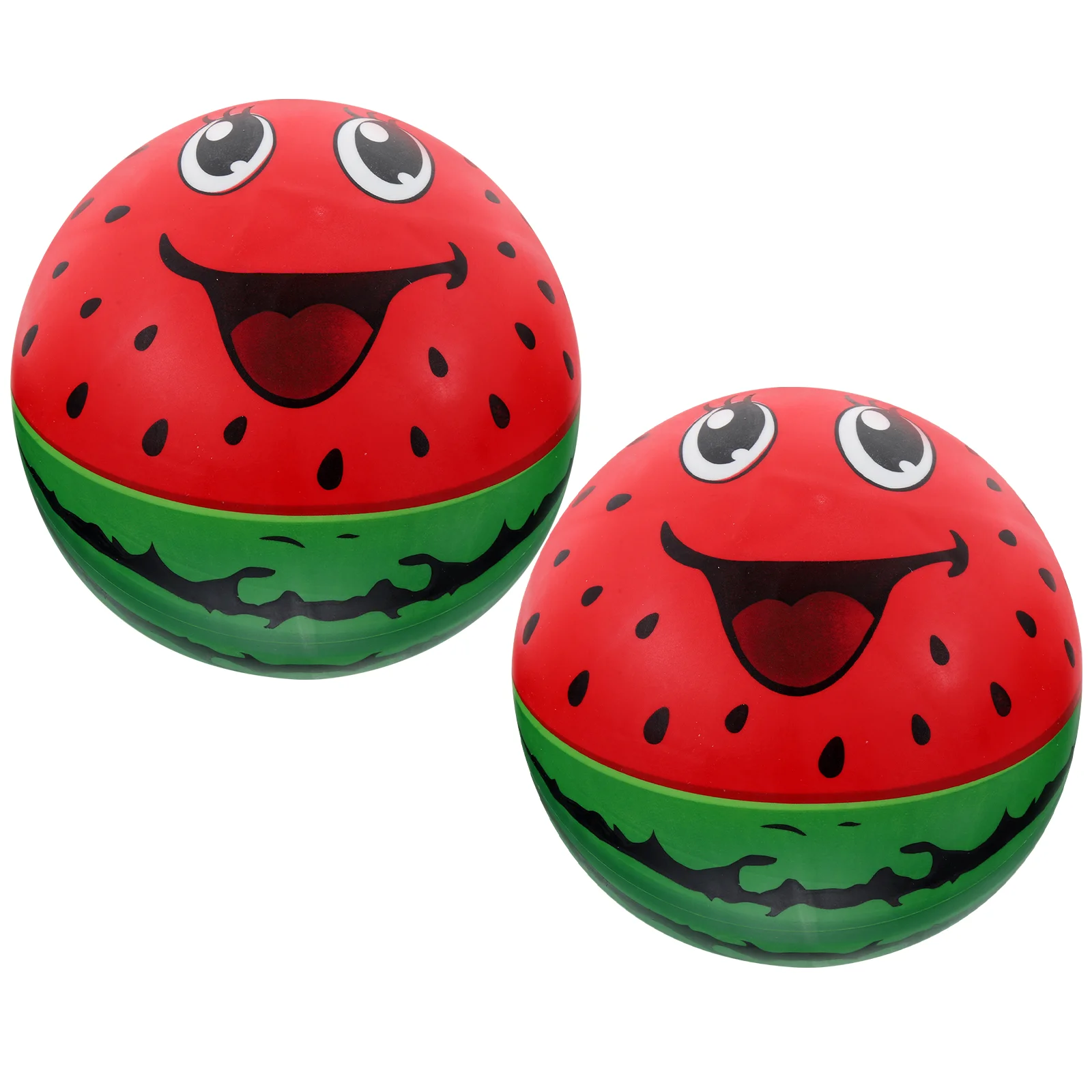 2 Pcs Inflatable Racket Ball Kids Toys Pool Party Favor Face Beach Pvc Swimming Child Watermelon