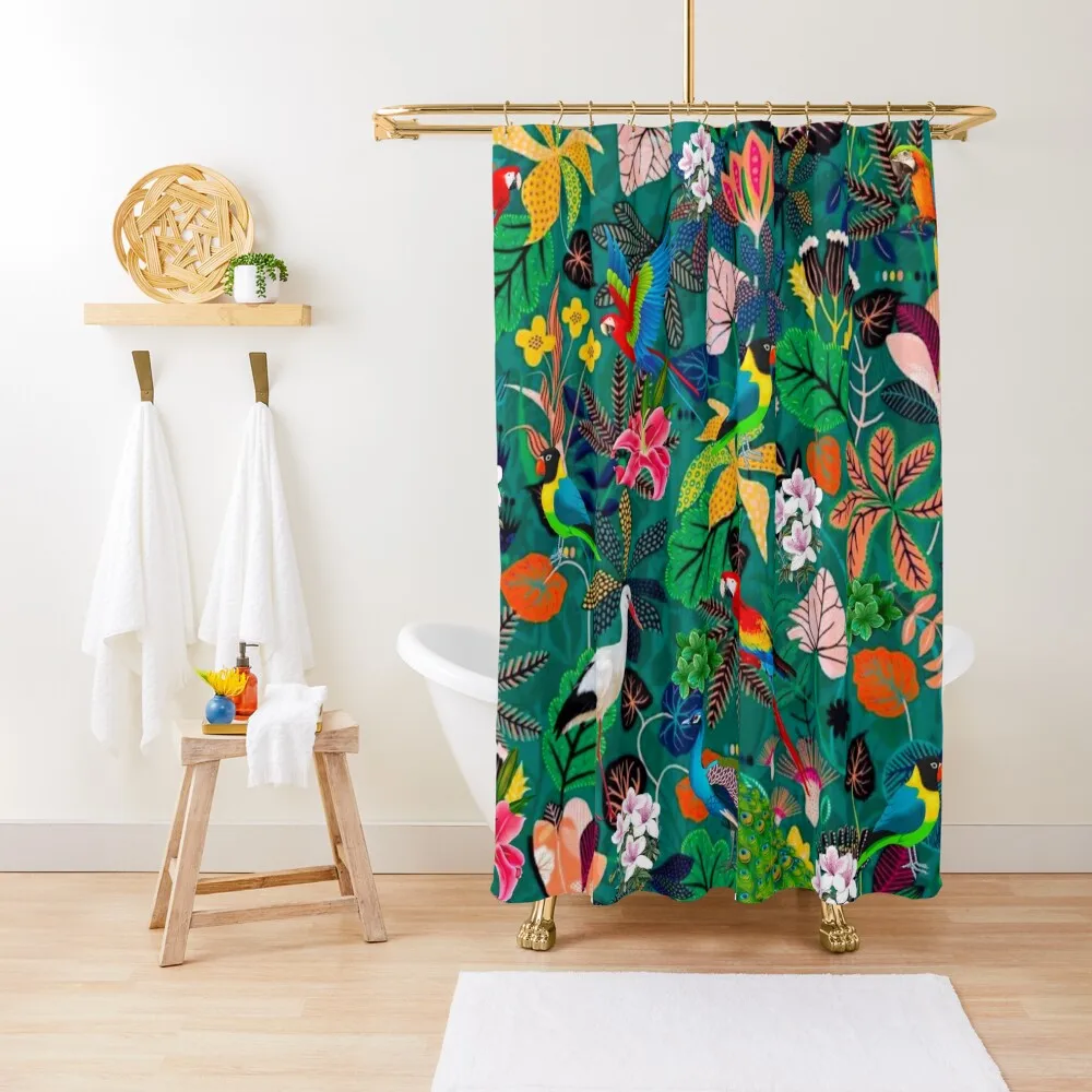 

Tropical Bird Pattern Shower Curtain Shower Sets For Bathroom Anime Shower Luxury Bathroom For The Bathroom Curtain