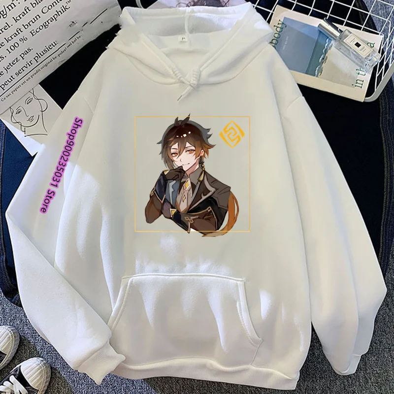 

Genshin Impact Hoodie Women Harajuku Oversized Hu Tao Zhongli Xiao Ganyu Hoodies Female funny Sweatshirt Pullover Genshin Hoody