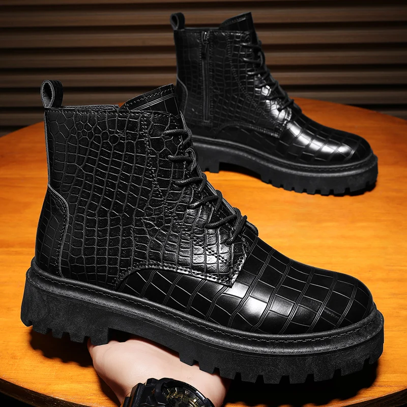 

Мужская кожаная повседневная обувь в деловом стиле на плоской подошве с низким берцем и круглым носком, четырехсезонный стиль, простой дизайн, брендовая прогулочная обувь