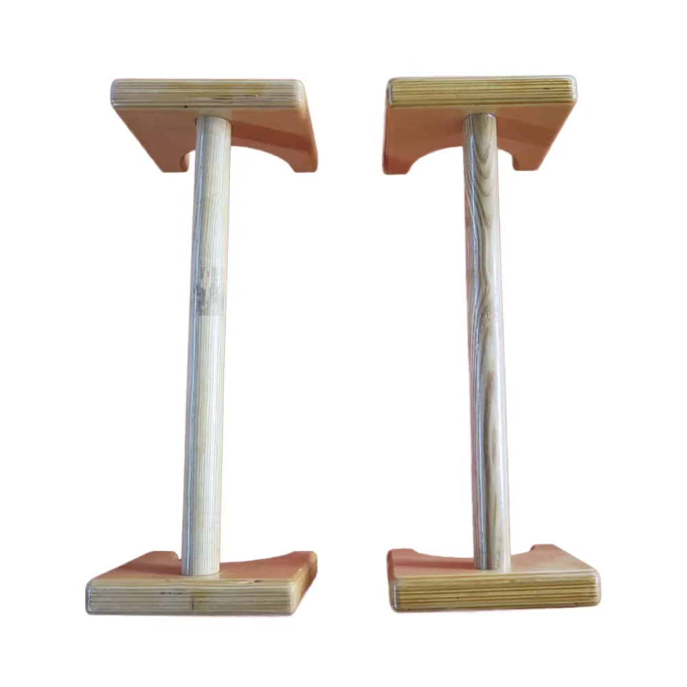 Home Use Wooden Dip Stands for Gymnastics Fitness & Strength Training for Push-Ups & Yoga Headstands