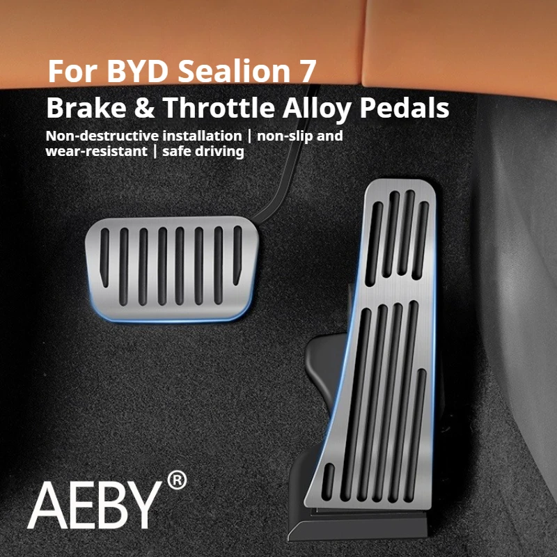 

AEBY For BYD Sealion 7 2024 Car Accelerator Brake Pedal Covers Anti-Slip Accelerator Brake Pedal Cover, Car Interior Accessories