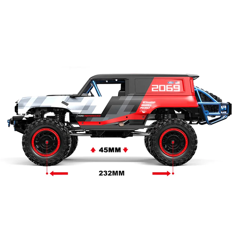 MJX Hyper Go H12P Bronco 1/12 Rock Crawler RC modelo de Control remoto coche de alta velocidad 4WD vehículo todoterreno simulado RTR