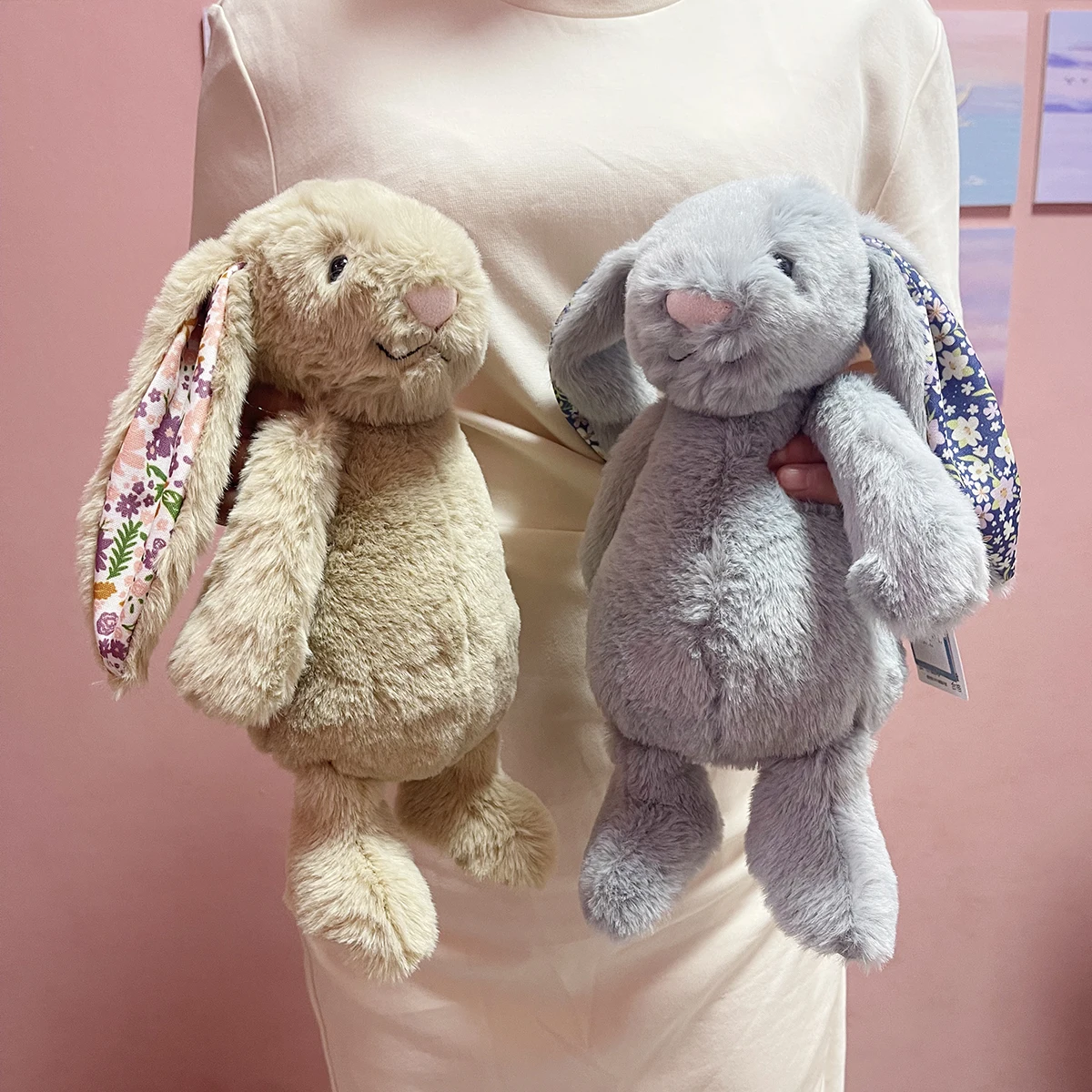Jouets en peluche lapin, poupées en peluche douces, peluches de dessin animé, cadeaux d'anniversaire mignons pour enfants