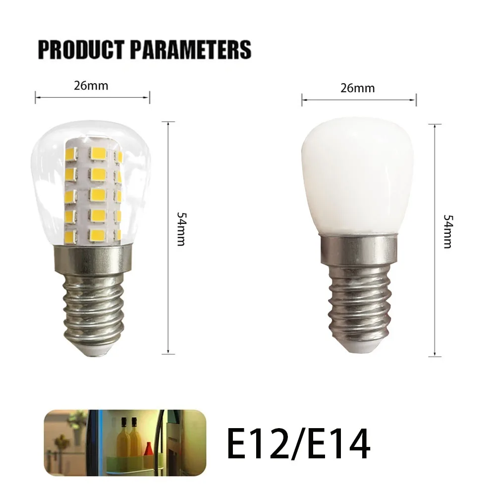 E12 E14 Refrigerator Light LED Bulb AC 85-265V 5W E12 E14 33LED 2835 Warm Light White  Neutral Light