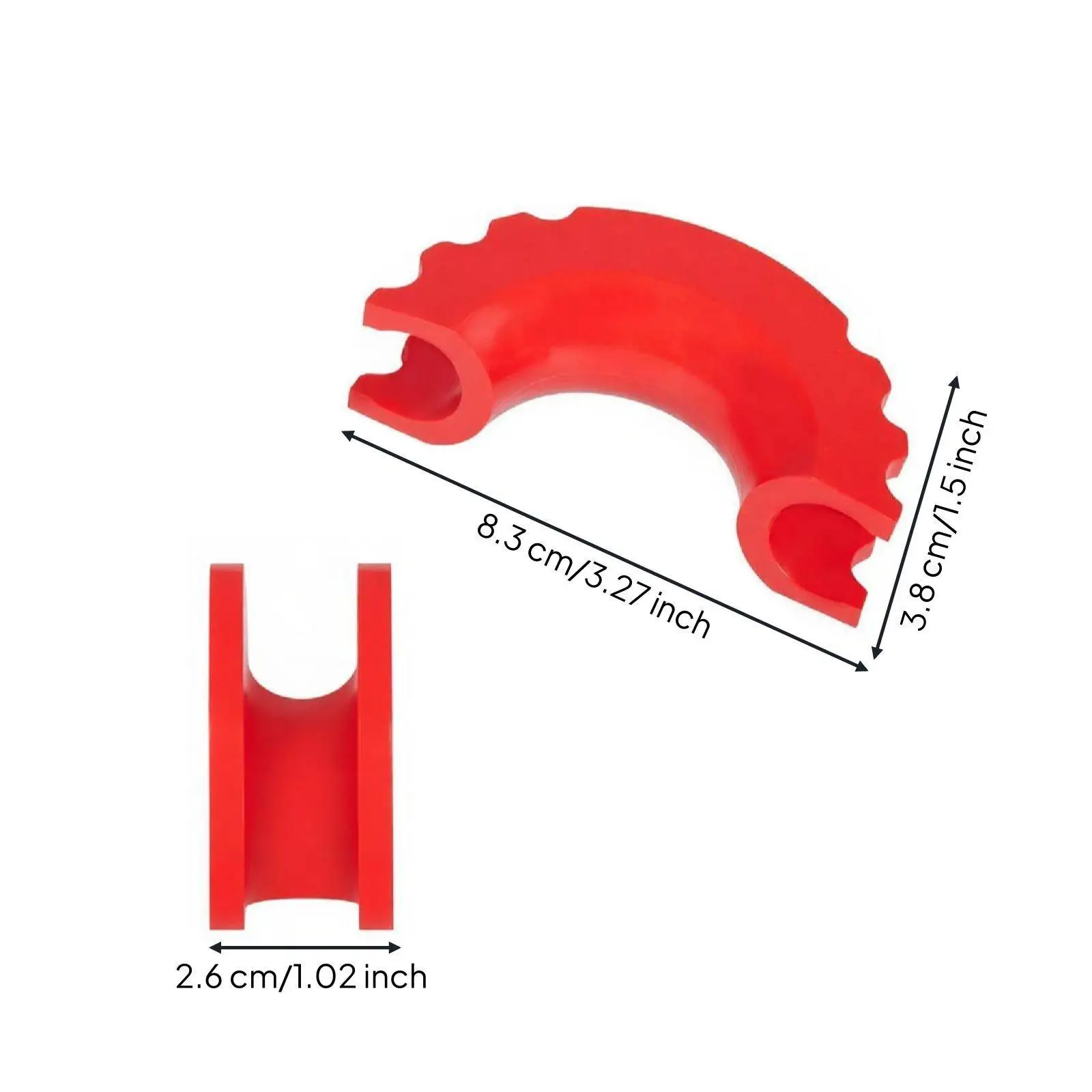 Trailer Hitch Cover PVC Noise Control D Ring Bumper Paint Saver Set for 34 Inch 4WD Towing Tasks