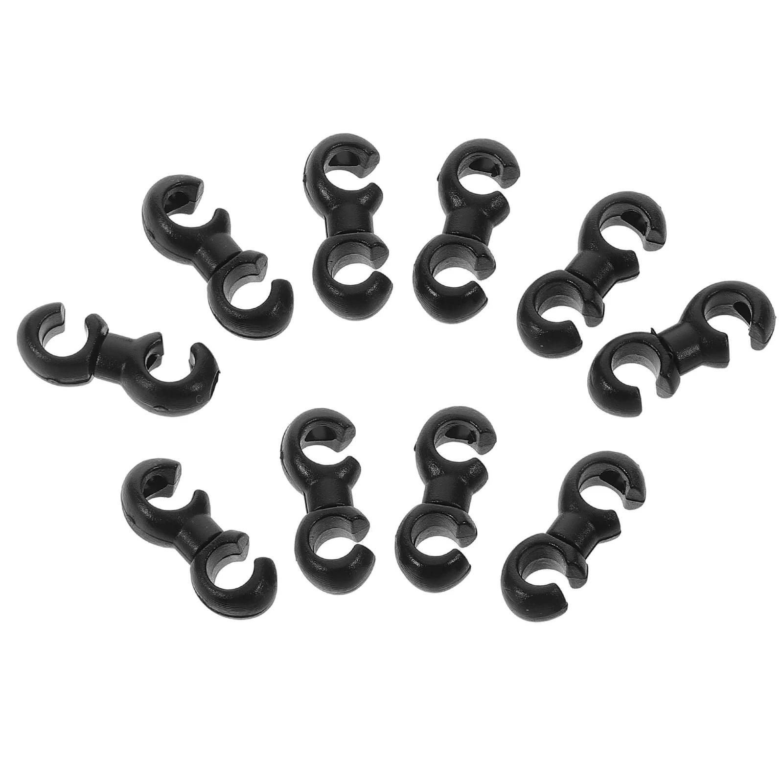 10PCS Bike Cable Clasps Bicycle S-Hook Clips Brake Cable Clips Bike Cable Clips Road Bicycle Cable Clamps S Shaped Buckle Clips