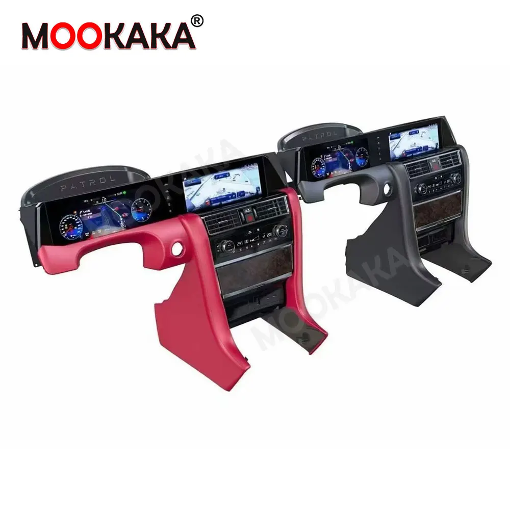 Android Car Radio + Digital Cluster For Nissan Patrol Y62 Armada 2008-2021 24.6