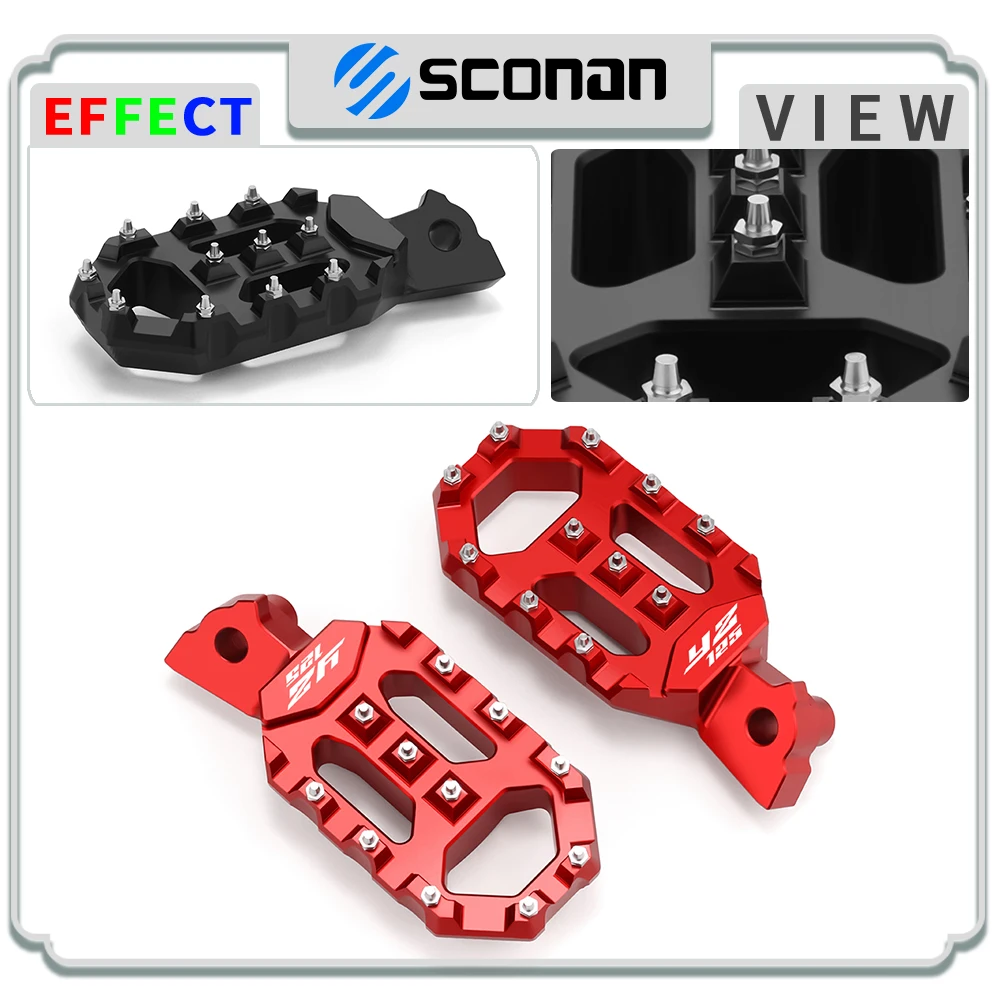 

For YZ 125 X YZ125 YZ125X 2017 2018 2019 2020 2021 2022 2023 2024 2025 Foot Pegs Pedals Footpegs FootRest Motorcycle accessories