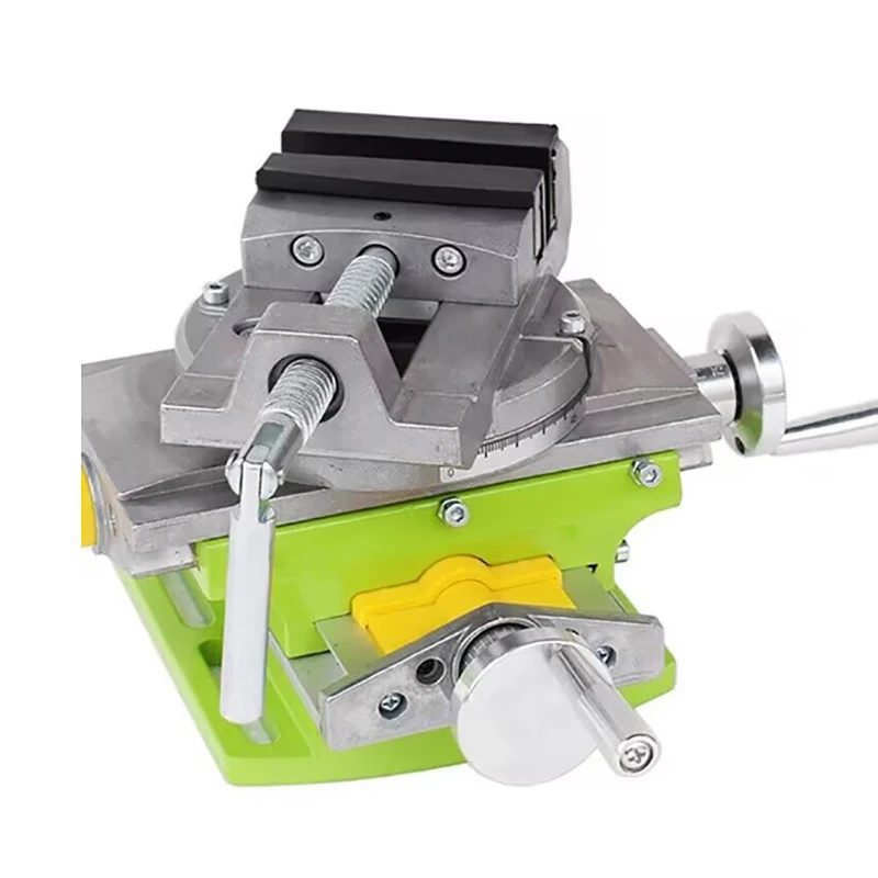 

Milling Drilling Vise with Swivel Base; 2-In-1 Heavy-Duty Precision Workbench Cross Vise for Machine Shop.