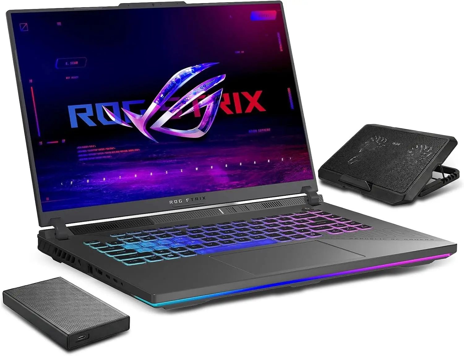 

Игровой ноутбук ASUS ROG Strix G16 (2025), NVIDIA RTX 5070, AMD Ryzen 9 8940HX, 64 ГБ DDR5, 2 ТБ SSD, интеллектуальное охлаждение, Win11 Pro