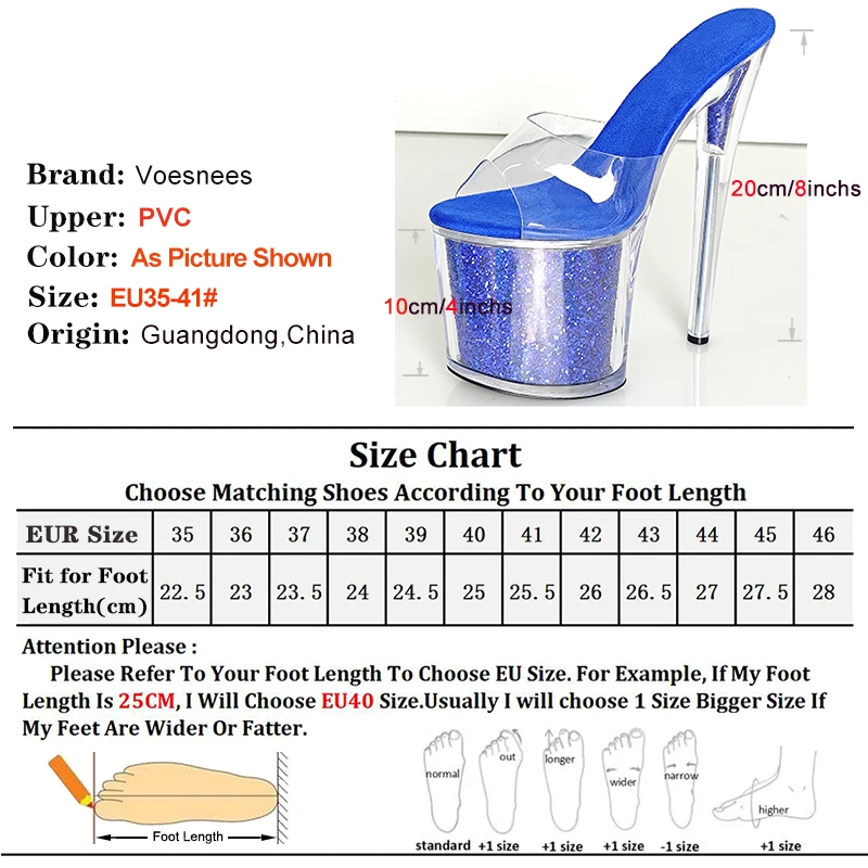 Women Sandals Nightclub 20cm High Heel Summer Slippers Outside Slippers Sequined Cloth Platform Shoes Luxury Designer Sandalia