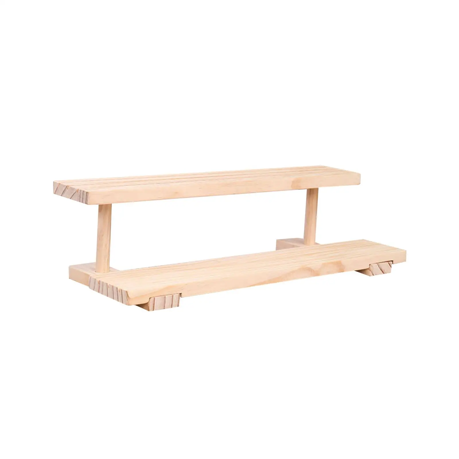 Display Riser Wooden Stand Shelf for Jewelry Organizer Necklace Showcase Countertop Decoration Figurines Crafts Tabletop Retail