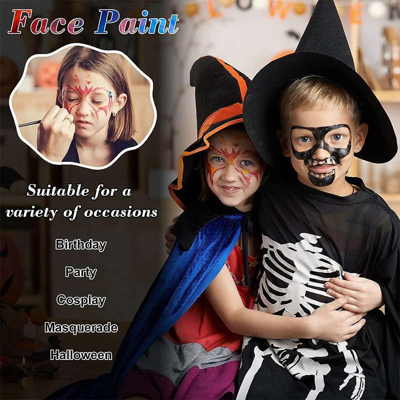 10g Oil Color Professional Face Painting Stage Makeup for Children and Adults Painting Halloween Cosplay Parties and Festivals