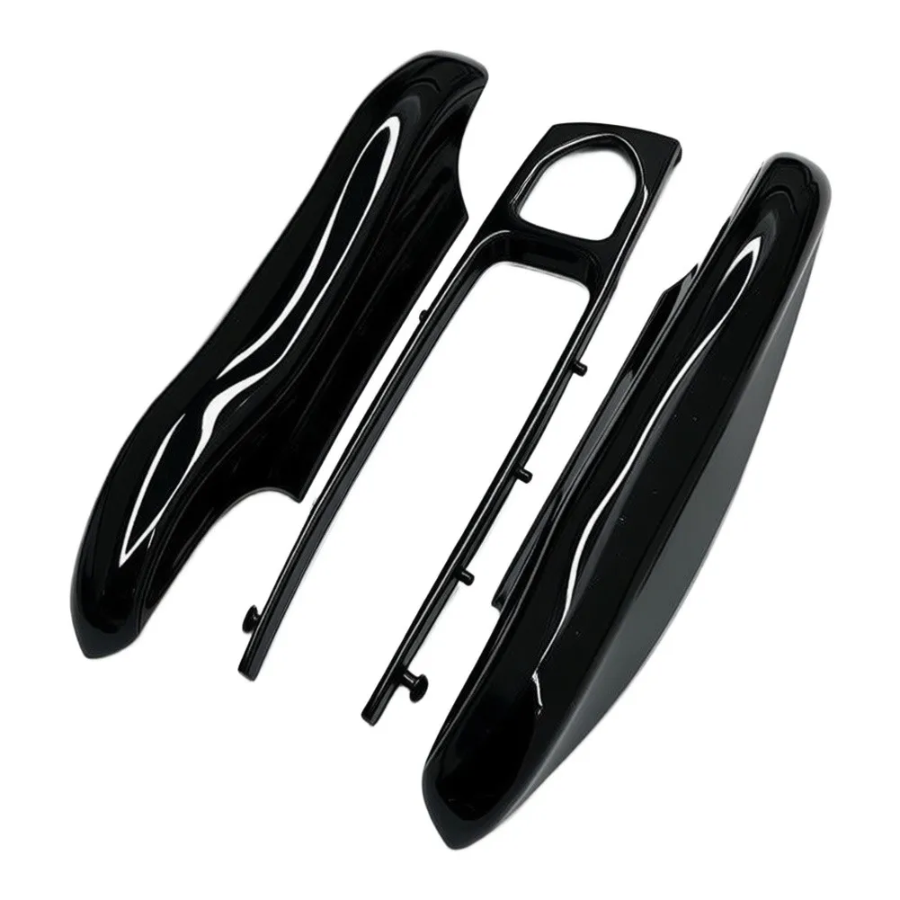 Car Key Shell Case For Porsche For Macan For Cayenne For Panamera For 911 For 718 For Boxster For Cayman Remote Glossy Black