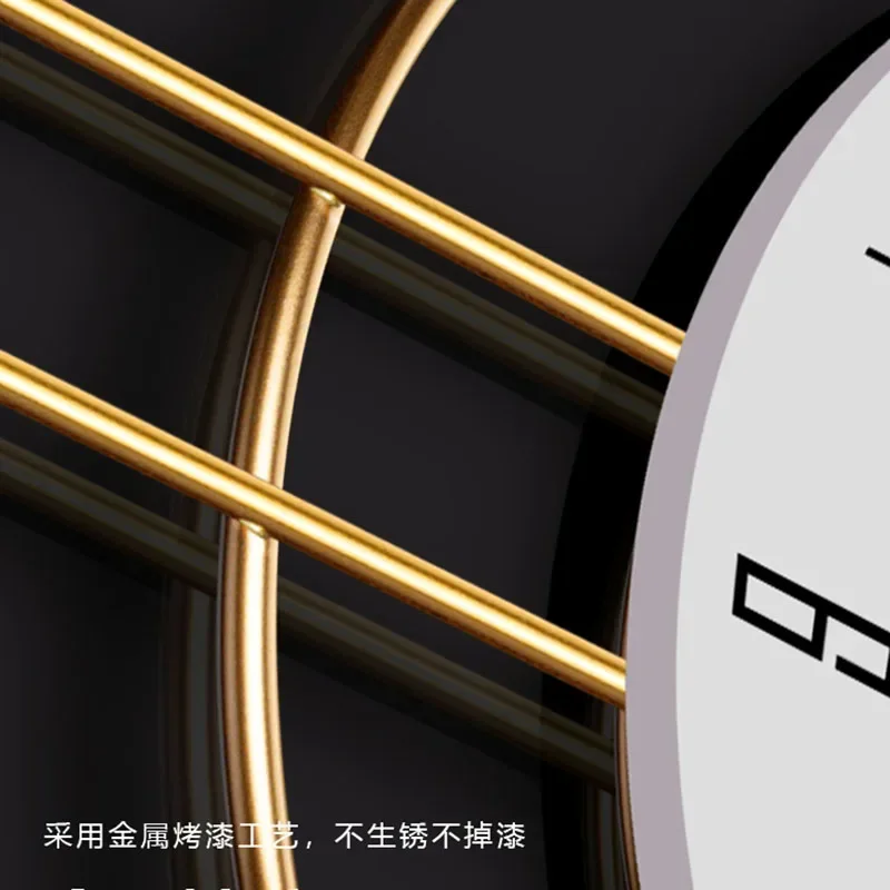 Luxury Modern Minimalist Creative Silent Wall Clock for Living Room Dining Room and Kitchen Home Decor