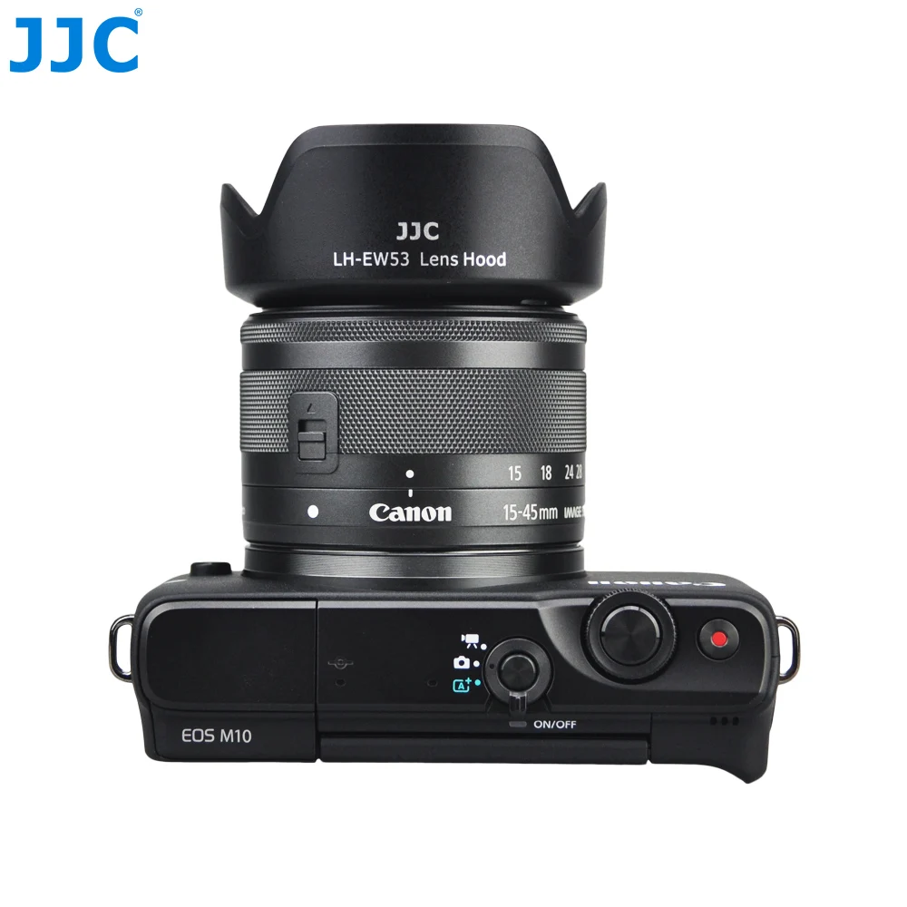 JJC Lens Hood for Canon EOS M50 Mark II M5 M6 M200 M100 M10 R7 R100 R50 R10 Canon EF-M 15-45mm f/3.5-6.3 IS STM 15-45+ Kit view 4